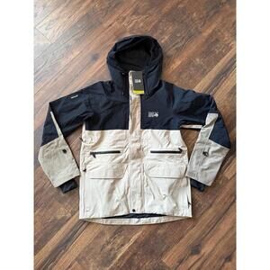 NEW Mountain Hardwear Men's First Tracks Jacket Size 2XL Badlands/Dunes/Black
